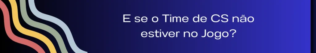 Banner com a frase "E se o time de CS não estiver no jogo". A imagem reflete a importância da colaboração entre os times de marketing, vendas e CS (Customer Success) para o sucesso global da empresa. Sem o envolvimento adequado do time de CS, a estratégia pode perder força e eficácia.